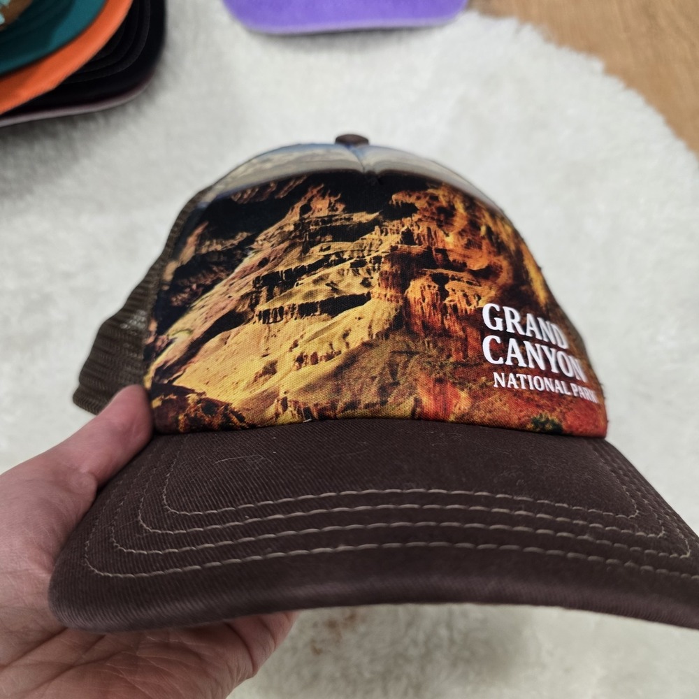 Grand Canyon National Park Trucker Hat Brown Mesh Snapback Hat G-Trick‎